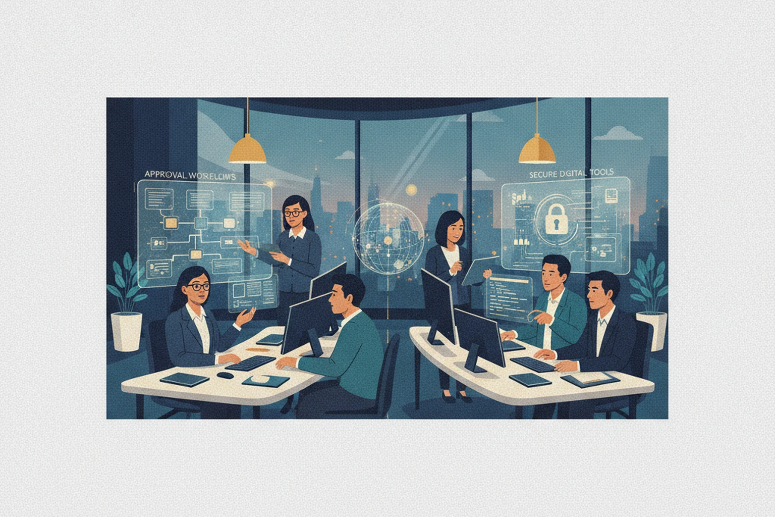 Research Brief: Website Design Operations Handoff Reliability editorial illustration