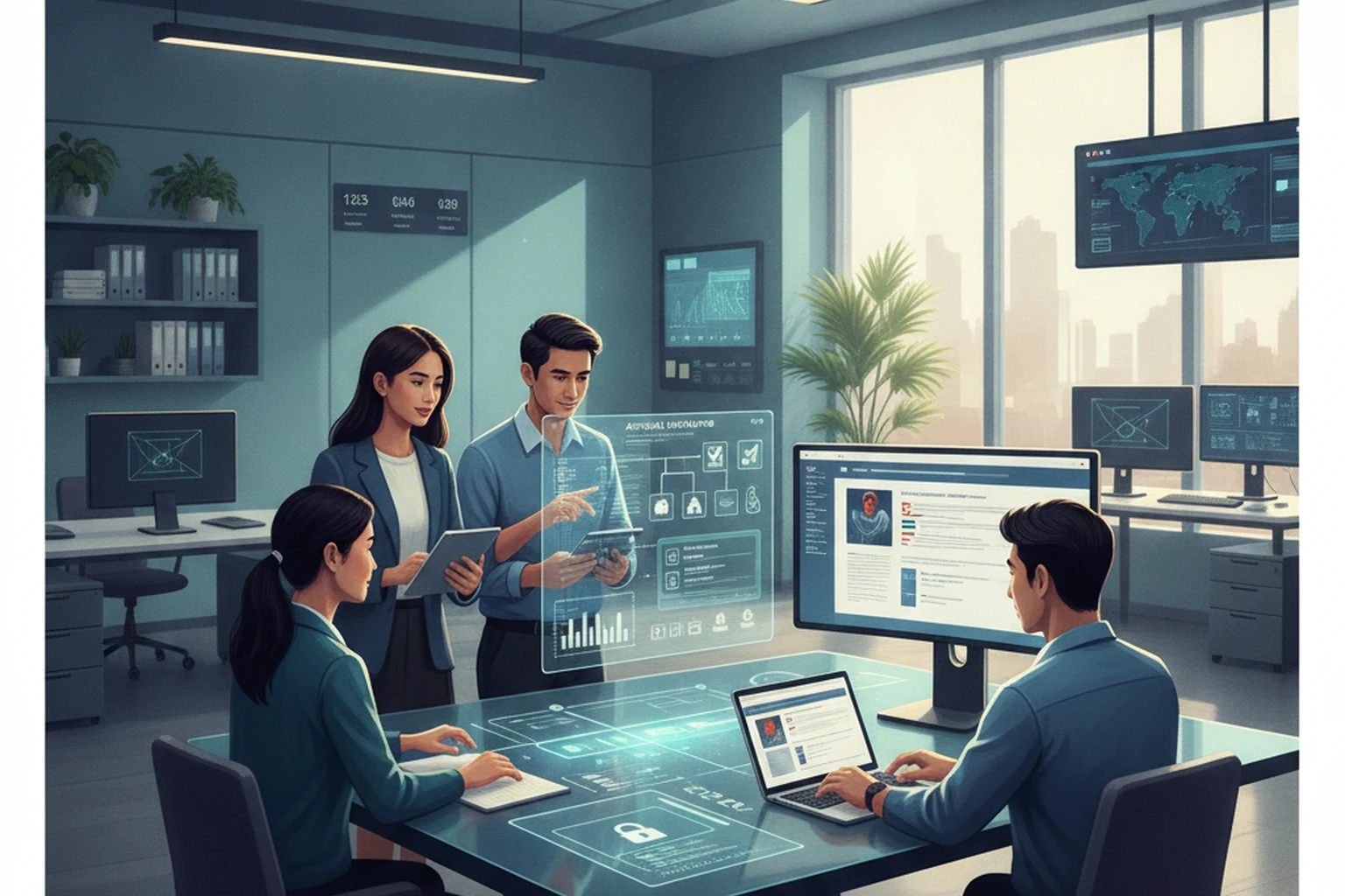 Website Design Operations: Launch Readiness Review editorial illustration