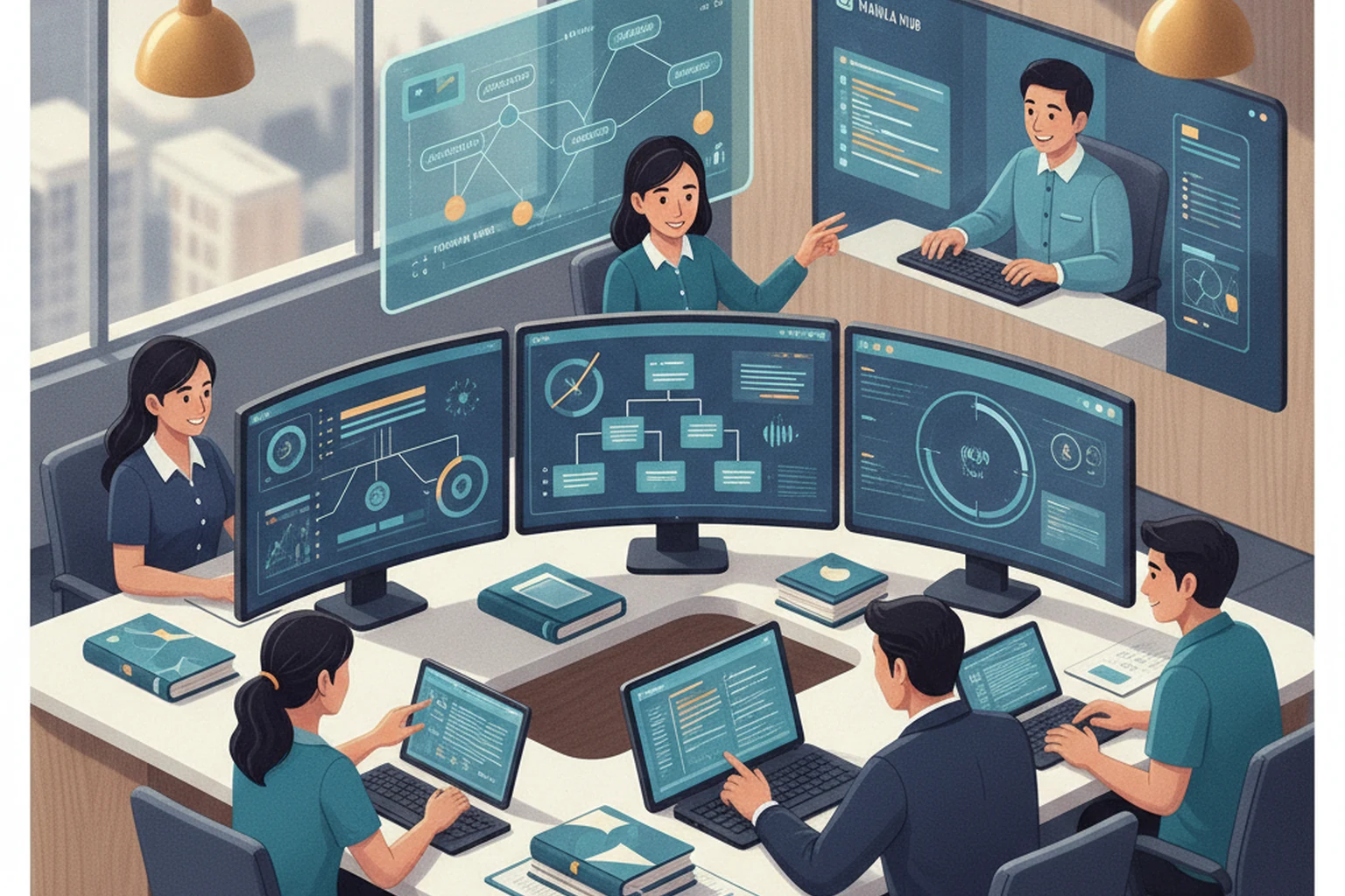 Website Design Operations: Work Queue Ownership editorial illustration
