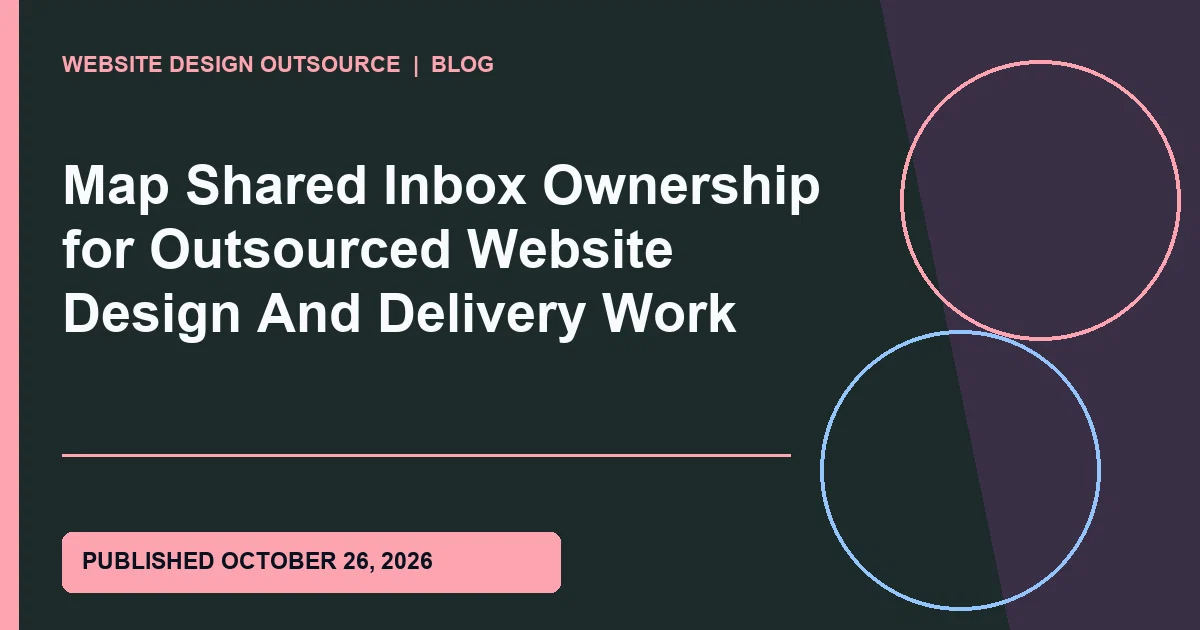 Visual guide for Map Shared Inbox Ownership for Outsourced Website Design And Delivery Work
