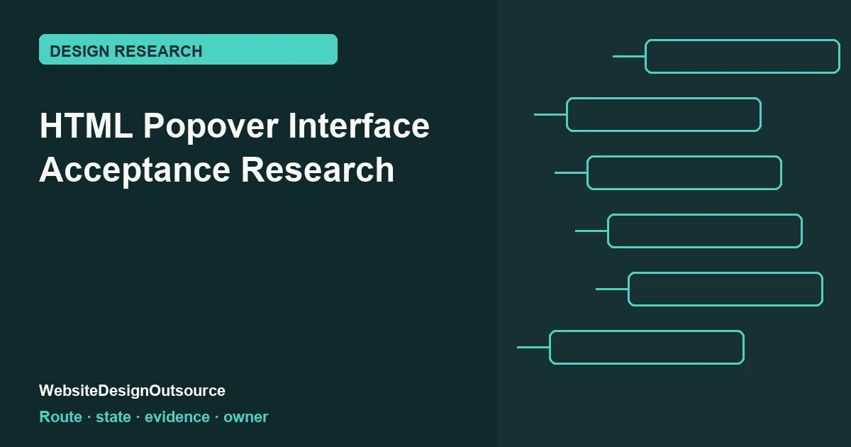 Visual guide for HTML Popover Interface Acceptance Research