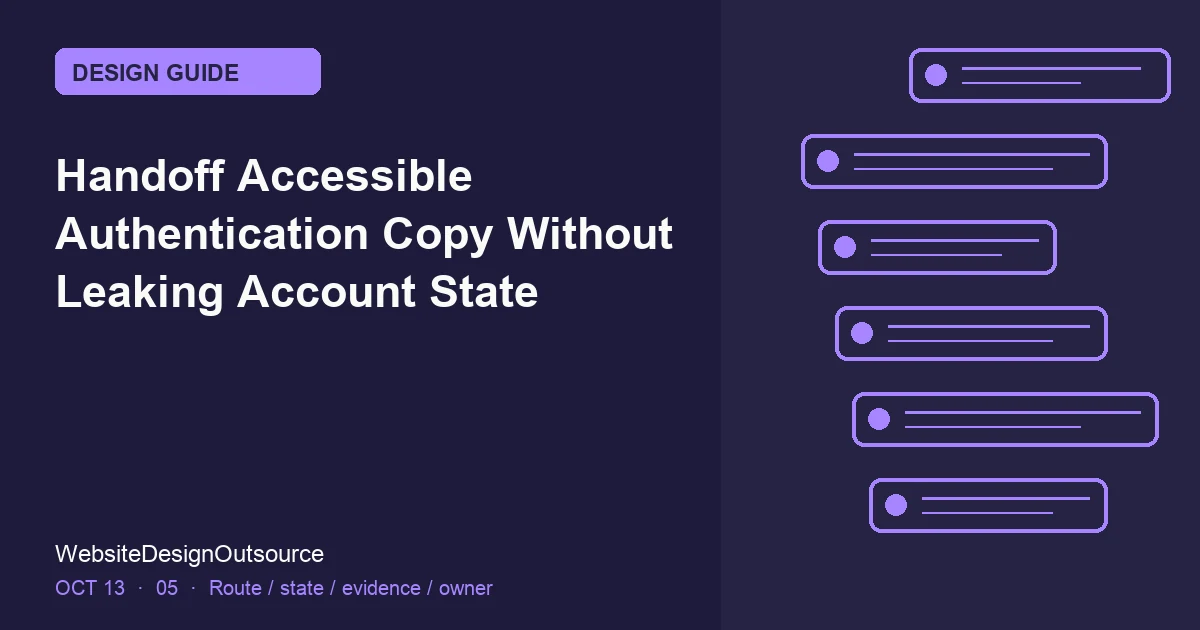 Visual guide for Handoff Accessible Authentication Copy Without Leaking Account State