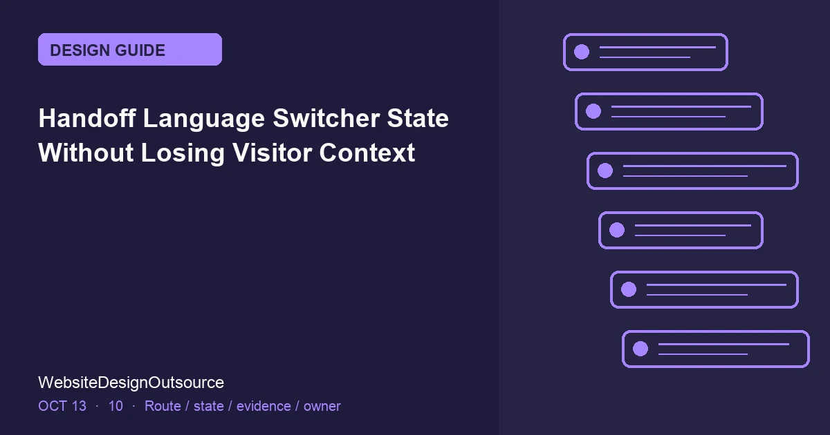 Visual guide for Handoff Language Switcher State Without Losing Visitor Context