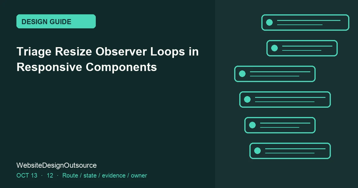 Visual guide for Triage Resize Observer Loops in Responsive Components